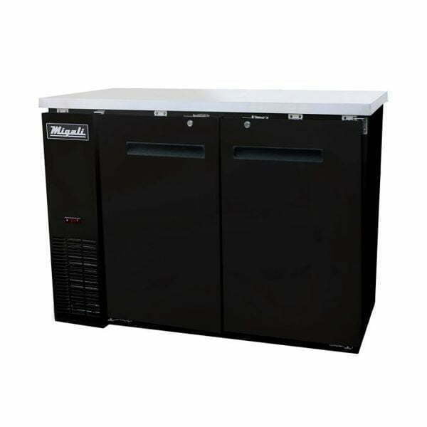 Migali 48″ Solid Door Back Bar Refrigerator - Atbiz USA