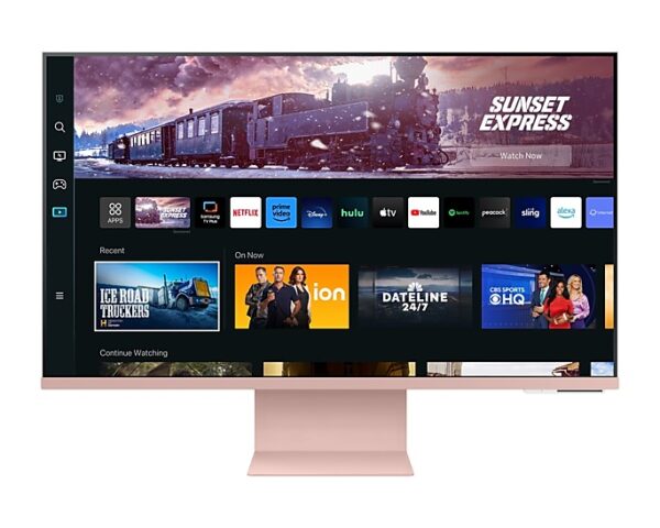SAMSUNG 27" Smart Monitor M8 M80C Sunset Pink - Image 2