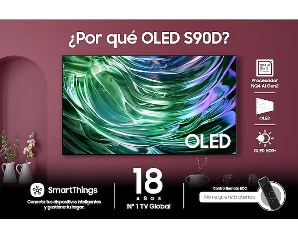 SAMSUNG 77" OLED 4K S90D Smart TV (2024) - Image 2