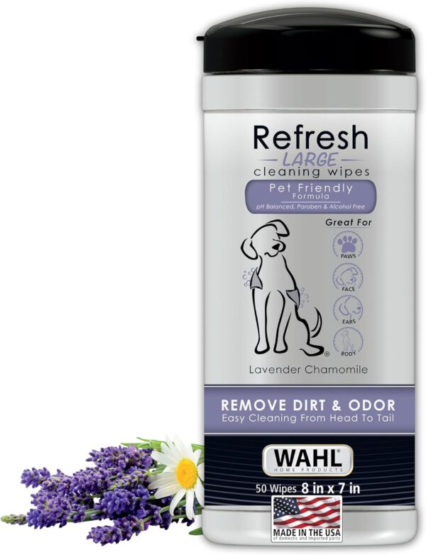 WAHL PET Wet Goods Toallitas Refrescantes para Perros Grandes 8200018A - Imagen 3