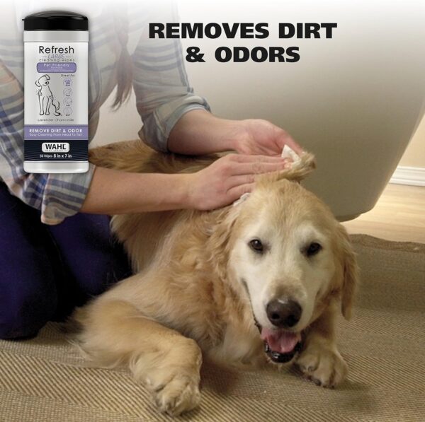 WAHL PET Wet Goods Toallitas Refrescantes para Perros Grandes 8200018A - Imagen 2