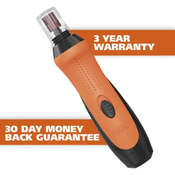 WAHL PET Lima Eléctrica para Uñas Negro y Naranja 5974 - Imagen 3