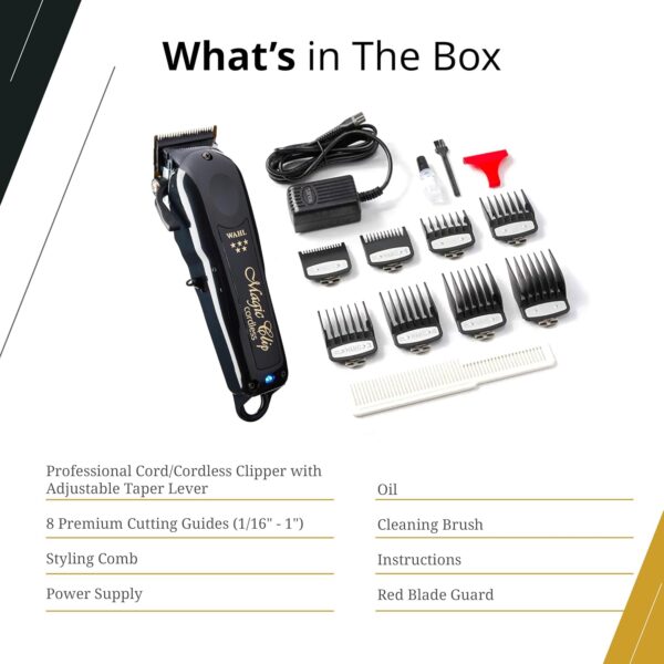 WAHL PROFESIONAL CORTADORA INALÁMBRICA NEGRA 8591 - Imagen 3