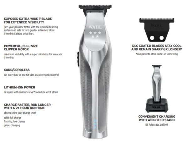 WAHL PROFESSIONAL Perfiladora Hi-Viz con/sin cable 3023699 - Imagen 2