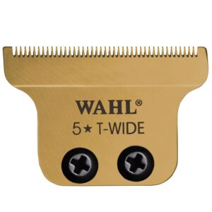WAHL Juego de cuchillas en T ancha chapadas en oro 02215-700