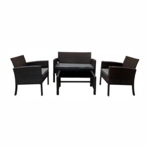ATBIZ 4 Piece Wicker Set