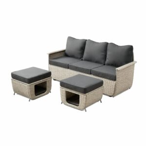 ATBIZ Artemis 3PC Wicker Sofa Set
