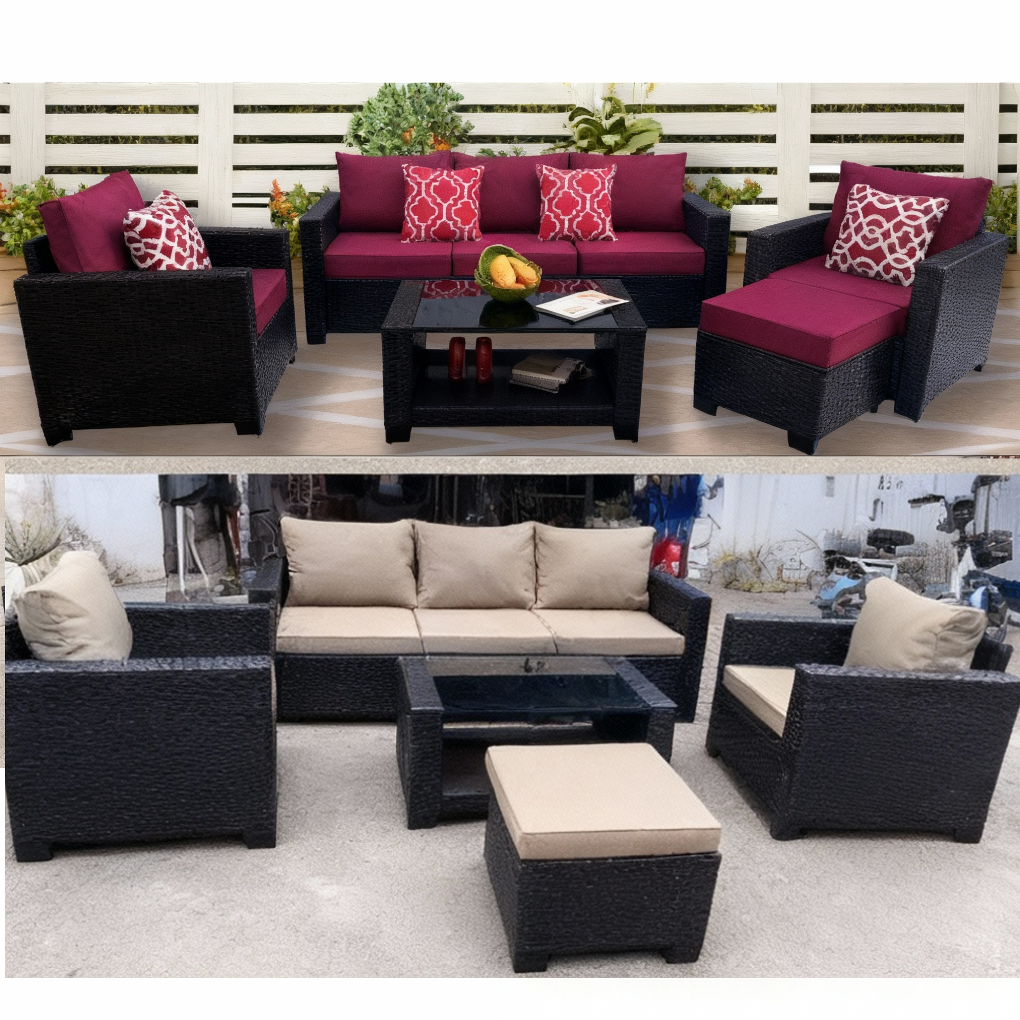 ATBIZ Set de Patio Laila de 7 Piezas - Imagen 2