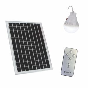 BIZT SOLAR RECHARGEABLE 18 inch STAND FAN BLACK BFS1802BP 2