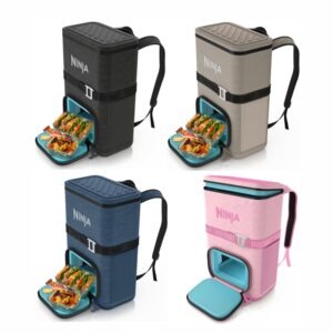 Ninja Outdoor FrostVault™ Go 24-Can Backpack Soft Cooler with Cold Dry Zone FF124