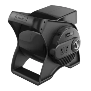 Lasko Ventilador Blower Utility Alta Velocidad Pivotante 12" 3 Velocidades U12104 Gris