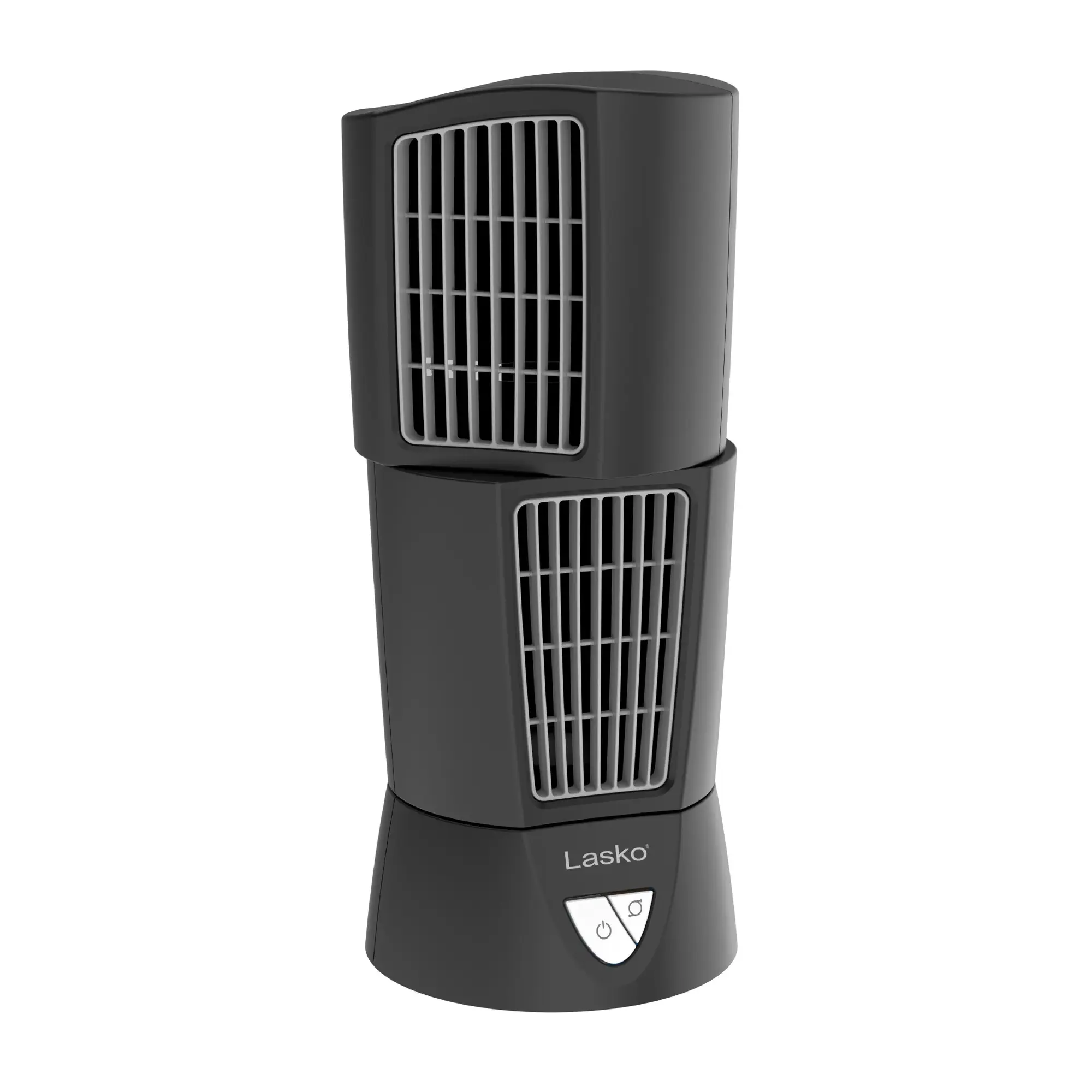 Lasko 14" Desktop Wind Tower 3-Speed Oscillating Table Fan, 4916, Black