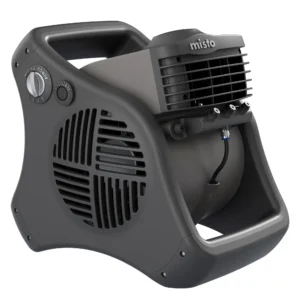 Lasko 15" Pivoting Misto Outdoor Misting Fan with GFCI Cord and 3 Speeds, 7050, Black