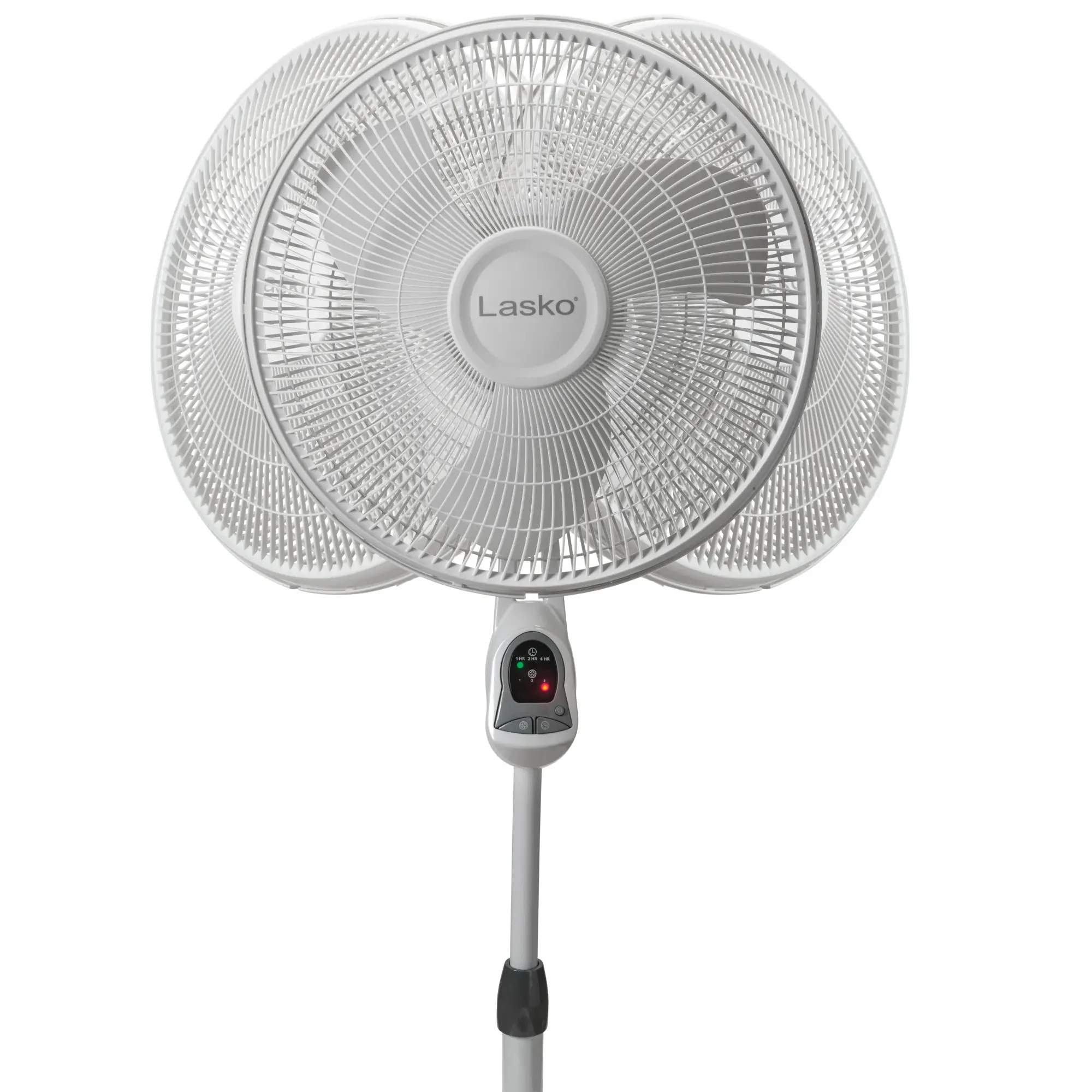 Lasko 16" 3-speed Pedestal Fan with Remote & Timer (white, model 1646) - Image 4