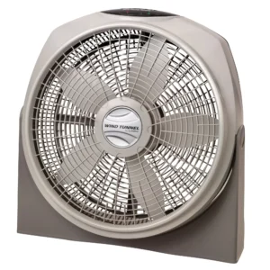 Lasko 20" Wind Tunnel 3-Speed Fan with Remote, A20700, Gray