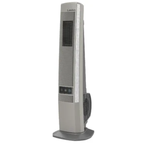 Lasko 42" 4-Speed Oscillating Outdoor Tower Fan with 10-Foot Power Cord, YF202, Gray
