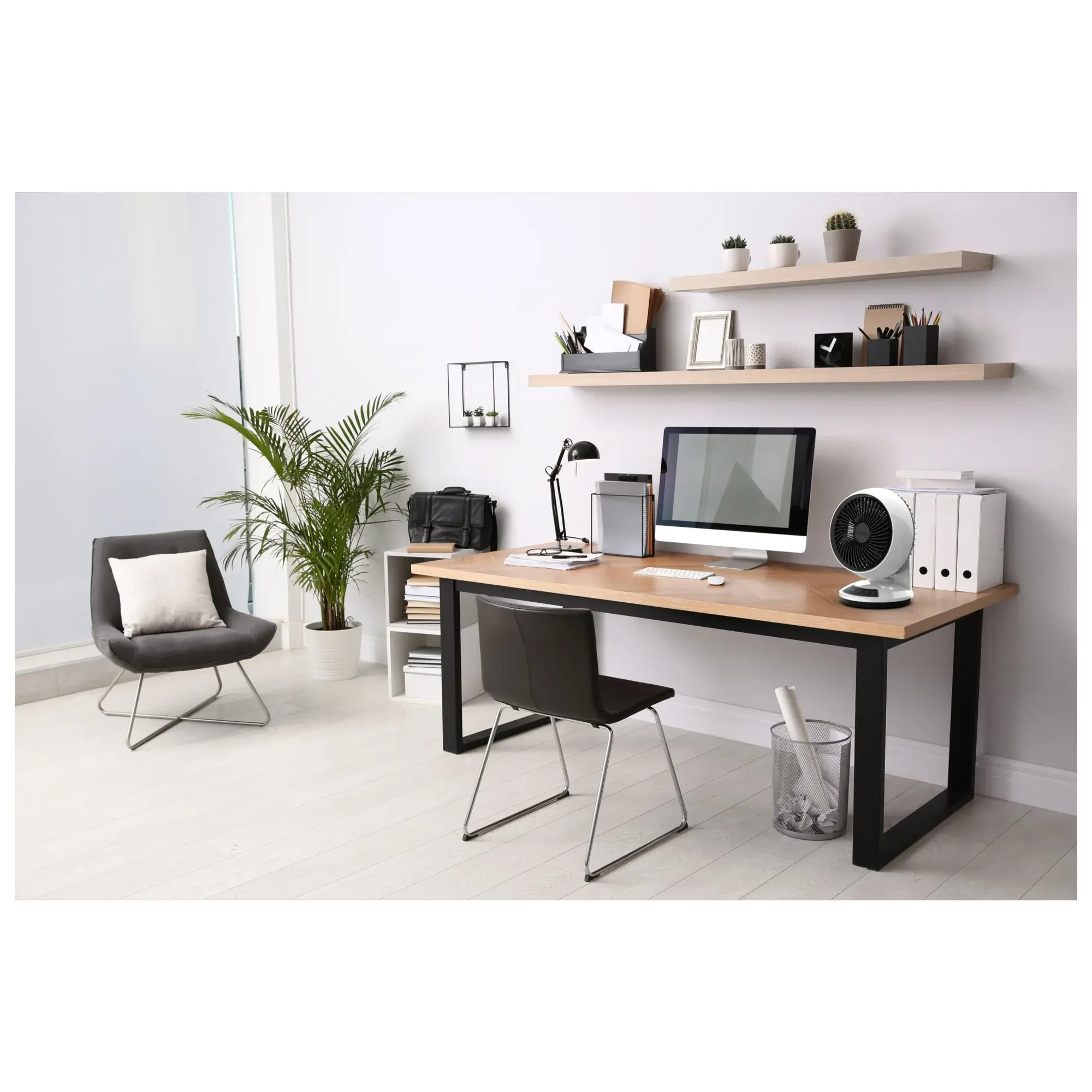 Lasko Ventilador Circulador de Aire Whirlwind Movimiento Orbital 7" 3 Velocidades A12557 Blanco - Imagen 6