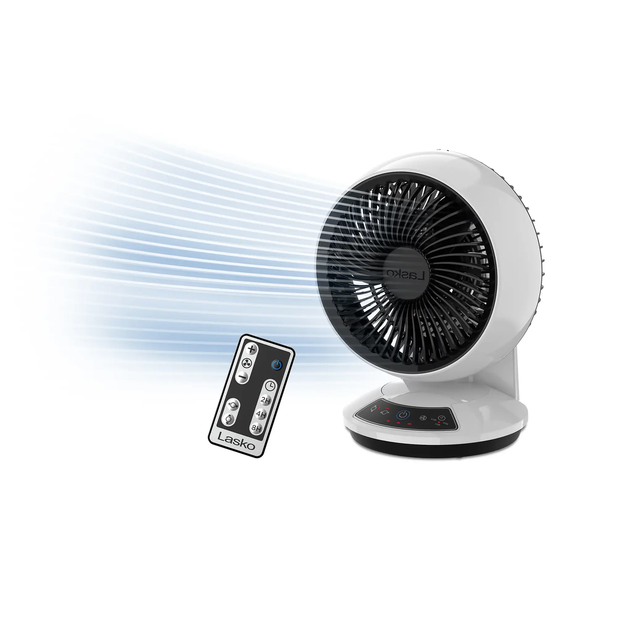 Lasko Ventilador Circulador de Aire Whirlwind Movimiento Orbital 7" 3 Velocidades A12557 Blanco