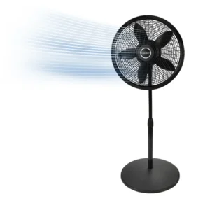 Lasko Cyclone® 18" 3-speed Pedestal Fan (black, model 1823)