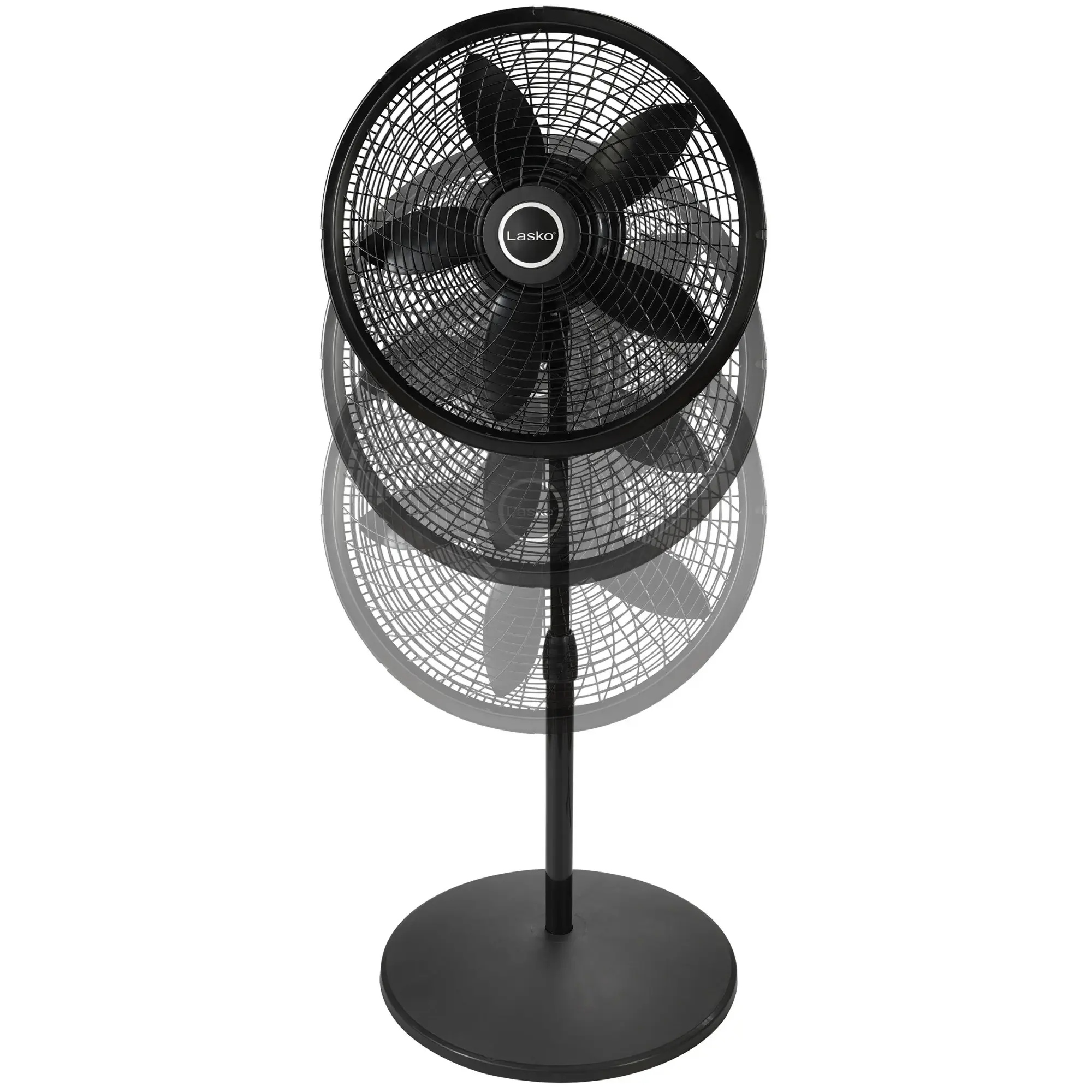 Lasko Cyclone® 18" 3-speed Pedestal Fan (black, model 1823) - Image 3