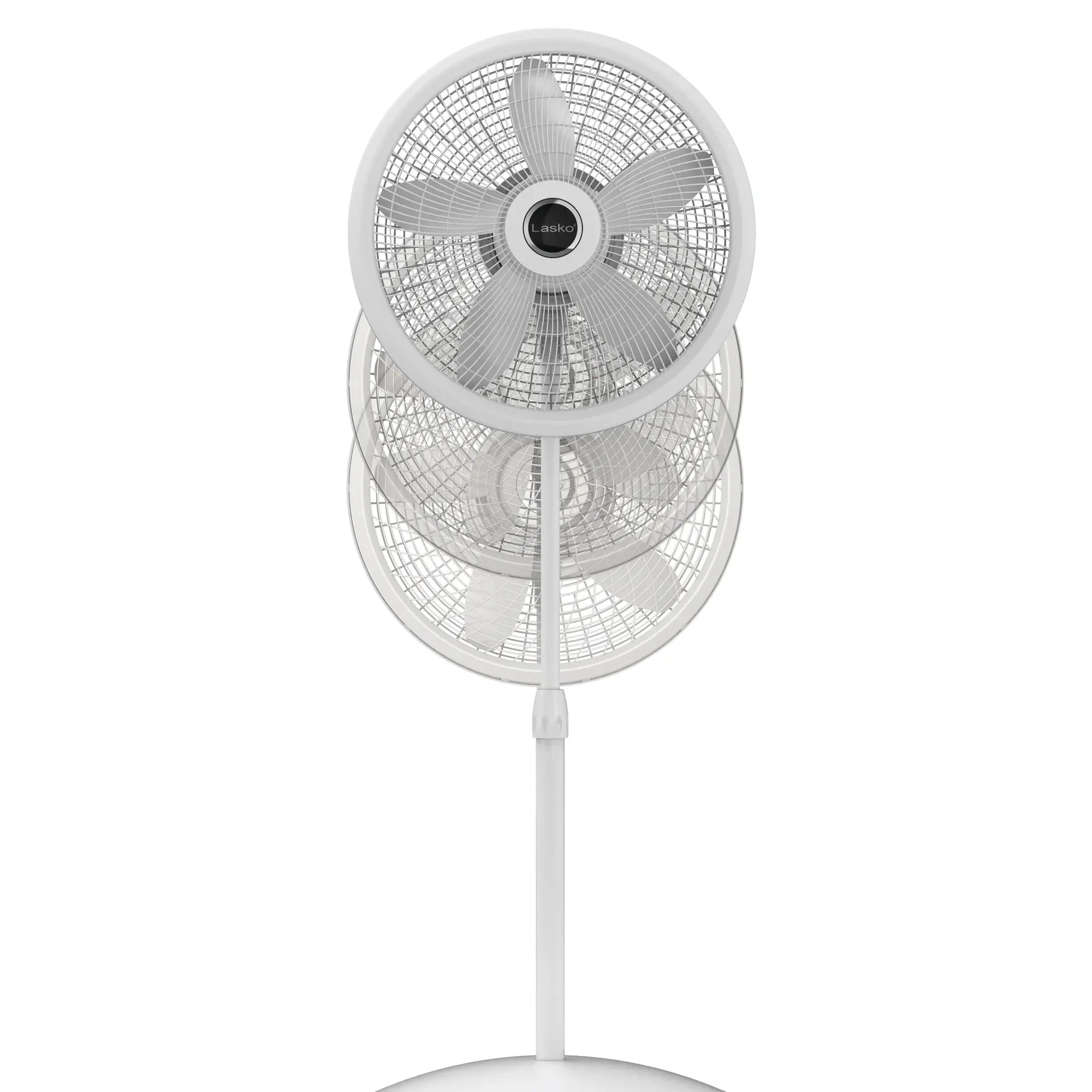Lasko Cyclone® 18" 3-speed Pedestal Fan (white, model S18931) - Image 4