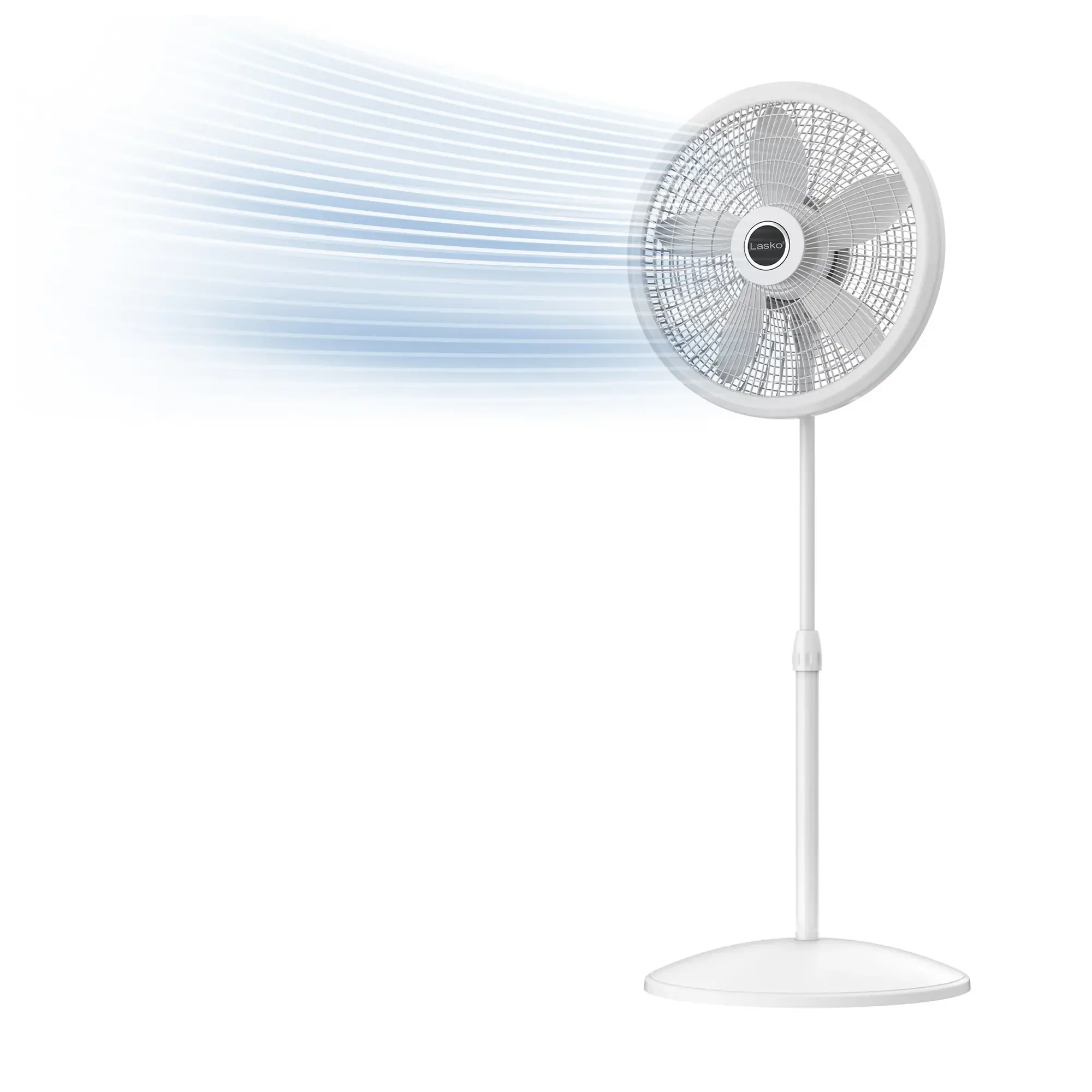 Lasko Cyclone® 18" 3-speed Pedestal Fan (white, model S18931)