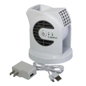 Lasko Ventilador de Escritorio MyCool Mini USB 2 Velocidades D300 Blanco