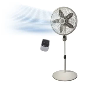 Lasko Performance 18" 3-speed Pedestal Fan with Remote (white, model 1850)