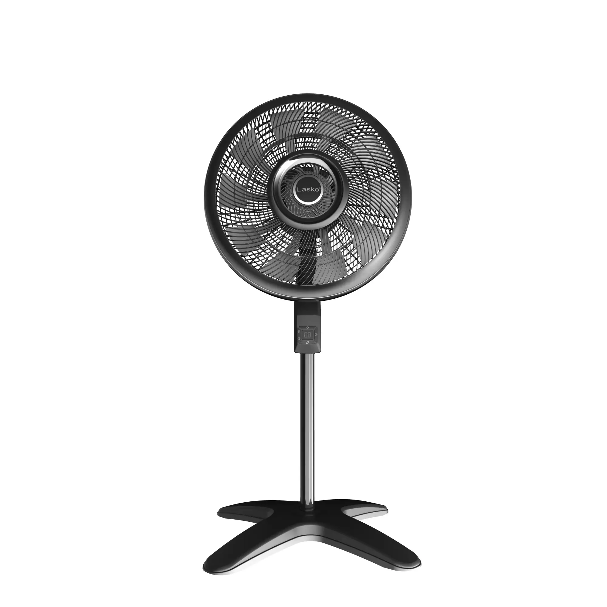 Lasko Windstorm™ 18" 4-speed Pedestal Fan with Remote & Timer (black, model S18654) - Image 2
