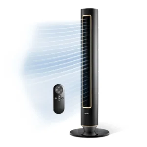 Lasko DST100 Summit Whisperforce™ DC 40" Tower Fan (12-speed, remote, black)