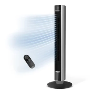 Lasko TDC401 TDC WhisperForce™ DC 40" Tower Fan (12-speed, remote, black)