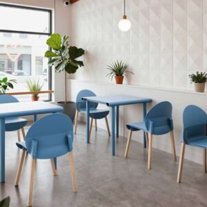 ATBIZ Compasso Plastic and Wood Chair FY-840
