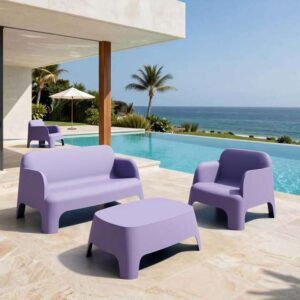 ATBIZ Juego de silla individual, sofá y mesa Babà FY-952A/FY-952B/FY-952C